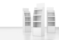 Accessoires d'affichage de Offre Spéciale étagère en carton d'exposition connecteur ABS Clips d'étagère ondulés en plastique blanc