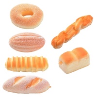 Simulation artificielle de faux aliments PU gâteau Donut pain modèle décor d'affichage de boulangerie