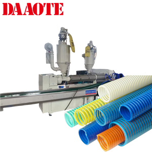 Machine d'extrusion pour tuyau d'aspiration hélicoïdal en PVC <span class=keywords><strong>rigide</strong></span> haute capacité, corrugué, à grain, en sens horaire - Product Image 1