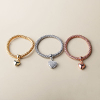 Personnalité Prix Usine Alliage Bracelet Bracelet Ensemble Coeur Multicouche Bracelets pour Unisexe Fashional Pretty