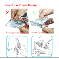 Sacs Mylar Personnalisés avec Logo en Gros - Pochettes Ziplock Anti-Odeur en Feuille d'Aluminium pour Emballage Alimentaire et de Lait