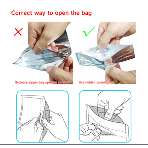 Sacs Mylar Personnalisés avec Logo en Gros - Pochettes Ziplock Anti-Odeur en Feuille d'Aluminium pour Emballage Alimentaire et de Lait - Product Image 5
