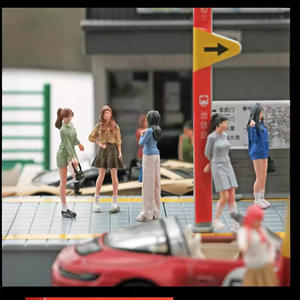 Figurine miniature en résine simulée 1/64, figurines colorées, accessoires de micro-photographie pour table de sable - Product Image 3