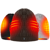 Multi-Color USB Neck Heating Scarf Warmer Rechargeable Smart Electric Woolen Heated Gloves Socks Hat-Winter Warm Gift Logo