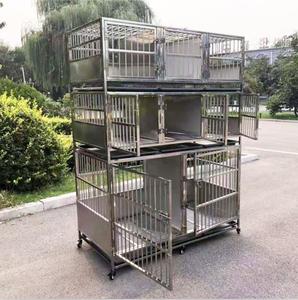 Lize nhiệm vụ nặng nề kết hợp vật nuôi Lồng thép không gỉ mèo và chó hiển thị lồng lớn 3 lớp 8 cửa vừa và lớn Nhà Vật Nuôi - Product Image 5