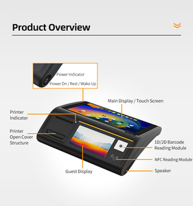 Terminal de point de vente D3 mini Android 11, écran double 10,1 pouces, caisse enregistreuse avec imprimante 58 mm, scanner 2D, NFC, WiFi 6, RK3568 - Product Image 6