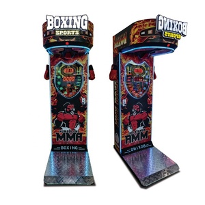 Machine de frappe de boxe en bois de qualité professionnelle pour jeu d'arcade commercial et divertissement à deux joueurs - Product Image 4