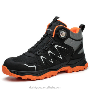 New Fashionable Rotating Button Safety Shoes, Low-priced High-quality Rubber Outsole <strong>Steel</strong> <strong>Toe</strong> Safety <strong>Boots</strong> Work Shoes - Product Image 4
