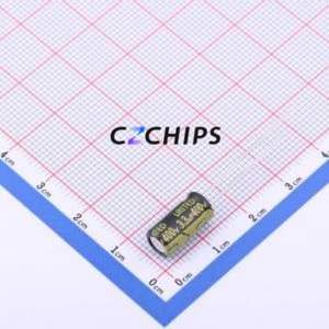 KM3R3M4000612PE7 Through-Hole <b>Aluminum</b> <b>Electrolytic</b> <b>Capacitor</b> Through hole,D6.3xL12mm 3.3uF 20% 400V 6.3mm - Product Image 1