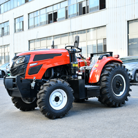 Tracteur 4x4 haute performance de 70 à 90 CV, idéal pour le labour, le transport et les opérations agricoles multifonctionnelles.