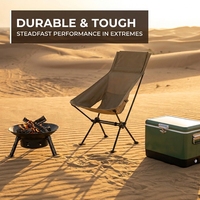 Chaise lune pliante ultralégère en toile à dossier haut et double barre, mobilier d'extérieur portable pour la pêche, la plage et le camping, idéale pour le dropshipping