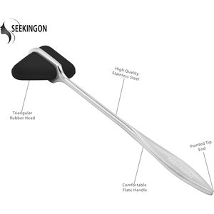 Martillo de percusión Seekingon con mango de acero inoxidable y cabeza de goma, herramienta para examen neurológico - Product Image 2