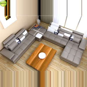 Sectionnel <span class=keywords><strong>en</strong></span> cuir contemporain: conception <span class=keywords><strong>en</strong></span> forme de <span class=keywords><strong>L</strong></span>, canapé <span class=keywords><strong>en</strong></span> forme de U sectionnel <span class=keywords><strong>en</strong></span> cuir europé<span class=keywords><strong>en</strong></span> post-moderne dans le salon - Product Image 6