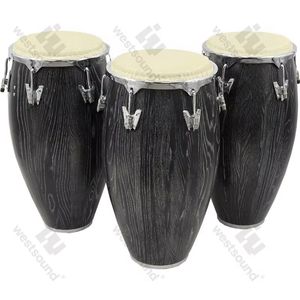 Tambor de Mano de Madera Maciza Konka de 10 Pulgadas, 11 Pulgadas, 11.75 Pulgadas y 12.5 Pulgadas, Percusión Occidental, Congas Latinas, Excelente para Jazz, Folk y Música Mundial - Product Image 1