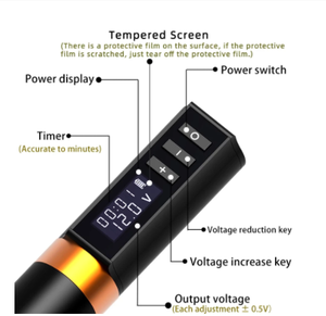 Ensemble de batteries sans fil pour Machine à tatouer, équipement de tatouage <span class=keywords><strong>professionnel</strong></span> à sortie Stable 2A - Product Image 2