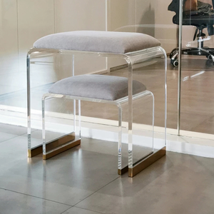<span class=keywords><strong>Tabouret</strong></span> d'atelier <span class=keywords><strong>en</strong></span> acrylique clair et <span class=keywords><strong>en</strong></span> cristal, design moderne, meuble <span class=keywords><strong>en</strong></span> <span class=keywords><strong>plexiglas</strong></span>, idéal pour un placard, 1 pièce - Product Image 5