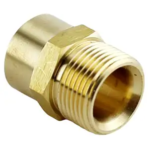 3/8 FIP X 22mm male NPT brass fitting adapter coupling replacement parts spare accessory for pressure washer