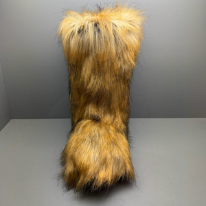 <span class=keywords><strong>Bottes</strong></span> en fausse fourrure pour femmes, doublure en fausse fourrure, semelle intérieure chaude, antidérapante, style streetwear d'hiver, en <span class=keywords><strong>caoutchouc</strong></span> - Product Image 3