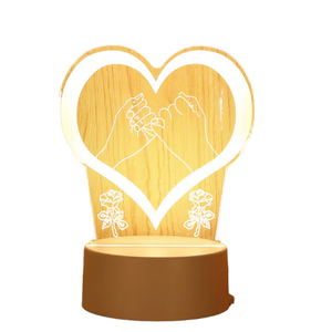 <span class=keywords><strong>Lampe</strong></span> <span class=keywords><strong>de</strong></span> <span class=keywords><strong>chevet</strong></span> LED 3D avec fonctions <span class=keywords><strong>de</strong></span> changement <span class=keywords><strong>de</strong></span> couleur et <span class=keywords><strong>de</strong></span> gradation, parfaite pour la décoration <span class=keywords><strong>de</strong></span> la chambre à coucher et les cadeaux <span class=keywords><strong>de</strong></span> vacances. - Product Image 1