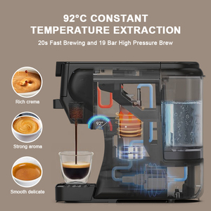 Cafetières intelligentes 15 bars 19 bars, machine à café multi-capsules, cafetière - Product Image 6