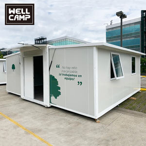 Casa Contenedor Expandible WELLCAMP, Plegable, Panel Sándwich de Acero, <span class=keywords><strong>Hotel</strong></span>, Villa, <span class=keywords><strong>Gran</strong></span> Apartamento Portátil de <span class=keywords><strong>2</strong></span> Dormitorios, Indonesia, Filipinas - Product Image 3