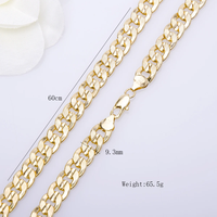 Cadena de Eslabones Cubanos de Joyería Chapada en Oro Laminado Puro Sólido de 18mm para Hombre al por Mayor - Oro Brasileño Original de 18k, 24k, 14k, 10k