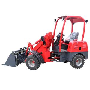 Minicargadora Económica HT906 con Rueda Delantera y Retroexcavadora, con Pala, Cargadora a Batería para Granja y Construcción - Product Image 1