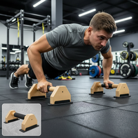 Barres parallèles portables en bois pour la musculation à domicile, pour pompes, dips et postures inversées, léger, fitness