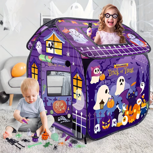 Durevole per bambini gioco tenda facile da montare casa di Halloween per bambini e bambine e ragazze morbido Pop up tenda giocattolo - Product Image 1