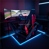 Simulateur scolaire haut de gamme réaliste professionnel de course F1 virtuelle, de sport automobile dynamique, de rallye multijoueur, Pod de course VR d'intérieur