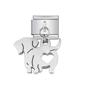 Nouveaux mots anglais personnalisés 100% PAPA NANA AMOUR SEXY Charme italien à clipser pour bracelet en acier inoxydable de 9 mm pour la fabrication de bijoux DIY - Product Image 3