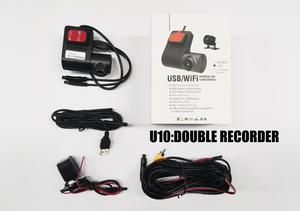 Cámara para Coche de Doble Lente FHD1080P 350 °   Cámara Trasera Giratoria 720P, Asistente de Conducción ADAS, Visión Nocturna, Caja Negra, Control por <span class=keywords><strong>APK</strong></span> de Fábrica - Product Image 5