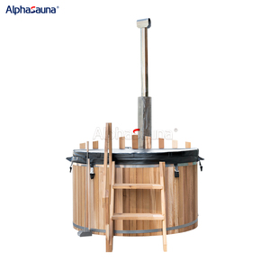 Canadian Freestanding Outdoor Red Cedar <strong>Barrel</strong> Round Cheap Wooden <strong>Barrel</strong> Bathtub Wooden Wood <strong>Fired</strong> Hot Tub and Cover Waterproof - Product Image 3