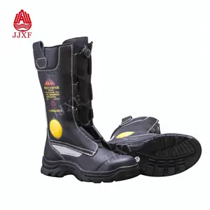 Firefighting Supplies Fireman Boots Leather Fire Boots Firefighter