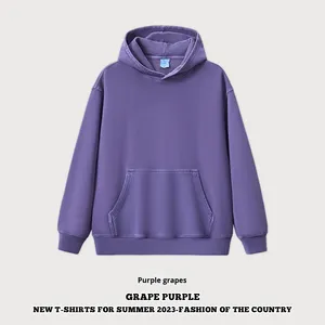 Venta de liquidación Ahorre $100 Pedidos $500 420g Heavyweight Washed Terry 100% Cotton Oversized American Retro Sudadera con capucha para hombre - Product Image 6