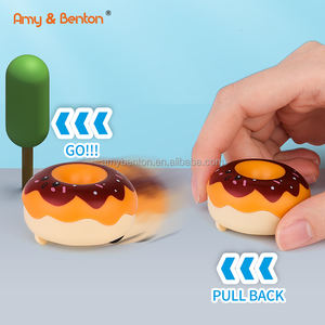 Donut Toy Give Aways Cadeaux Voitures à tirer en plastique Petits jouets Sac de fête pour enfants Jouets faveurs <span class=keywords><strong>Donuts</strong></span> Donut à tirer pour enfants - Product Image 4