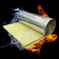 Rouleau de laine de verre en aluminium CE, 24 kg/m3, couverture en laine de verre pour toiture et mur, isolation thermique en fibre de verre
