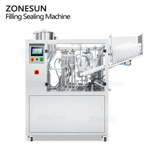 Máquina Automática de Llenado y Sellado de Tubos Blandos de Doble Cámara con Servocontrol Ultrasónico ZONESUN ZS-FS009D para Crema Cosmética y Loción Corporal - Product Image 5