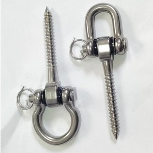 Ganchos de Acero Inoxidable 304 Grado 8 con Perno Hexagonal para Colgar Hamacas en Exteriores, Tornillos para Muebles con Rosca Derecha - Product Image 3