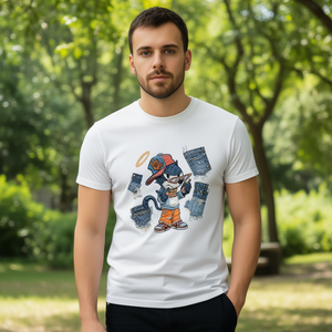 Camiseta Unisex de 210 g/m², 100 % Algodón, Informal, Impresión DTF, Transpirable, Duradera, para Hombre - Product Image 3