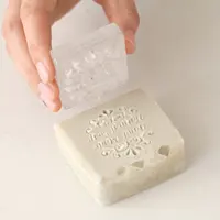 Moule rectangulaire à savon en Silicone, 50 pièces de 42 oz avec boîte en bois, Kit de fabrication de savon pour adultes