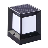Nouvelles lampes de jardin LED rechargeables activées par l'énergie solaire lampes de colonne extérieures étanches pour décor de paysage alimentation ca IP65