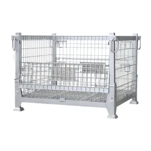 Nhiệm Vụ Nặng Nề Có Thể Gập Lại Ráp Dây Container Bền Móc Áo <span class=keywords><strong>Pallet</strong></span> Cho Dễ Dàng Lưu Trữ Giao Thông Vận Tải Công Nghiệp Sử Dụng - Product Image 2