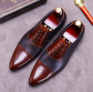 Luxury designer red-soled men leather shoes handcrafted genuine leather business dress men shoes <b>pointed</b> <b>toe</b> formal Oxford shoes - Product Image 5