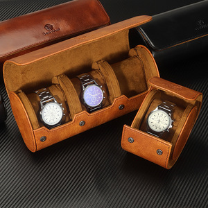 กล่องใส่นาฬิกาหนัง PU แบบ 3 ช่อง, กล่องเดินทางพกพา, โรงงานรับผลิตแบบ OEM/ODM, กล่องจัดระเบียบนาฬิกา - Product Image 1
