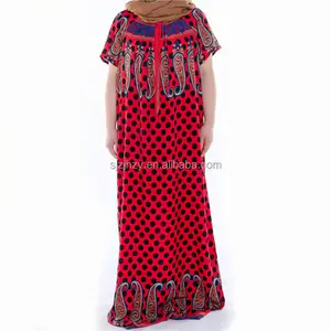 African Clothing Floral Dress Cotton Robe Abaya Dubai for Women Burga Kurti Muslim Dress for Lady Dashiki Burqa