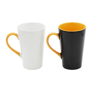 Tasses en céramique de l'usine Source, en porcelaine, couleur unie, cadeaux d'affaires, 7102, fabriquées à Zibo - Product Image 3