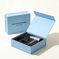 Boîte d'emballage de luxe de haute qualité pour sèche-cheveux, design personnalisé, impression numérique, emballage vide pour appareils électroménagers avec insert