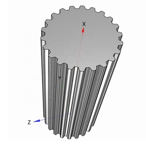 6061 Aluminio 1045 Acero 3M 5M 8M T2.5 T5 T10 GT2 <span class=keywords><strong>Barra</strong></span> de <span class=keywords><strong>polea</strong></span> de distribución dentada - Product Image 2