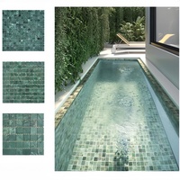 Mosaïque de marbre moderne de qualité supérieure Verde Guatemala - Carreaux en pierre Calacatta/Root Noir et Blanc - Garantie 3 ans - Pour murs intérieurs, salles de bain et maisons